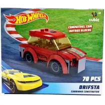 Hot Wheels Blocos de Montar Drifsta - 70 Peças - Cubic Hot Wheels Blocos de Montar Drifsta - 70 Peças - Cubic