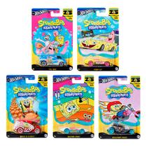 Hot Wheels Bob Esponja Calça Quadrada - Set com 5 Miniaturas