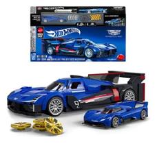 Hot Wheels Brick Shop Blocos Montar Cadillac Project GTP Hypercar Exclusiva Miniatura Metal 236 peças