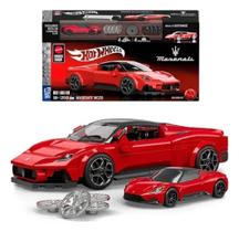 Hot Wheels Brick Shop Blocos Montar Maserati MC20 Exclusiva Miniatura Metal 250 peças