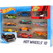 Hot Wheels Caixa com 10 Carros Mattel 54886 Sortidos Hot Wheels Caixa com 10 Carros Mattel 54886 Sortidos