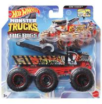 Hot Wheels Caminhão Reboque Monster Trucks Mattel 1/64 Hwn86