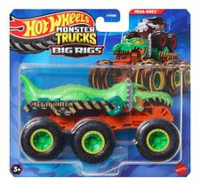 Hot Wheels Caminhão Reboque Monster Trucks Mattel 1/64 Hwn86