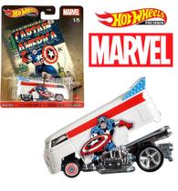 Hot Wheels Capitão America T1 Drag Bus Kombi Mattel Premium