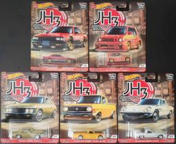 Hot Wheels Car Culture - Japan Historics 3 Set Completo (5 miniaturas)