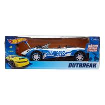 Hot Wheels Carrinho Controle Remoto 7 Funções Outbreak Azul Hot Wheels Carrinho Controle Remoto 7 Funções Outbreak Azul