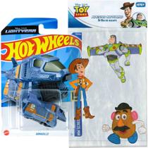 Hot Wheels Carrinho Nave Buzz Lightyear Armadillo Mattel + Adesivo Toy Story Disney - Mattel/Gedex