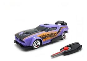 Hot Wheels Carro Com Chaveiro Lançador Roxo - Fun