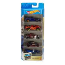 Hot Wheels Cartela 5 Carrinhos Coleção HW Legends