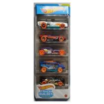 Hot Wheels Cartela 5 Carrinhos Coleção Track Builder