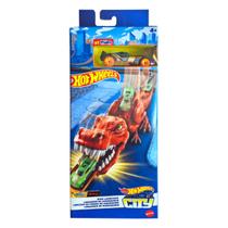 Hot Wheels City Lançador de Dinossauro Com 1 Carro Hot Wheels City Lançador de Dinossauro Com 1 Carro