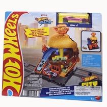 Hot Wheels City Pista Drive Thru Burger Centro4+HDR26Mattel Hot Wheels City Pista Drive Thru Burger Centro4+HDR26Mattel