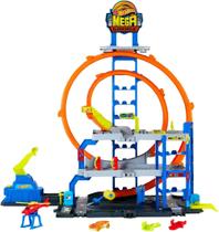 Hot wheels city pista mega loop garagem Hot wheels city pista mega loop garagem