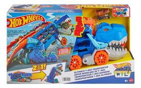 Hot wheels city pista super reboque de t rex hng50