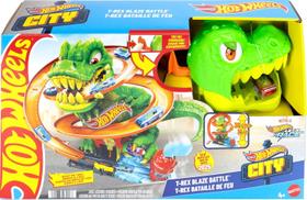 Hot Wheels City T-Rex Conjunto de Batalha Mattel JBM73 Hot Wheels City T-Rex Conjunto de Batalha Mattel JBM73