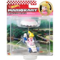 Hot Wheels Colecionavel Mario KART com Glider Princess Peach Mattel GVD30 Hot Wheels Colecionavel Mario KART com Glider Princess Peach Mattel GVD30