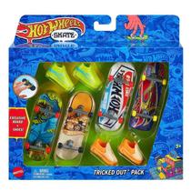 Hot Wheels Conjunto Skate De Dedo + Tênis Tony Hawk - Mattel HGT84