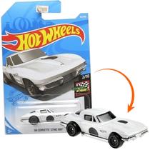 Hot Wheels Corvette Sting Ray 64 Branco mattel GTB88 Hot Wheels Corvette Sting Ray 64 Branco mattel GTB88