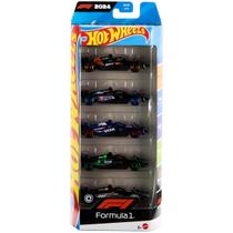 Hot Wheels Die-Cast Fórmula 1 Pack-5 Carrinhos JGF58 Mattel