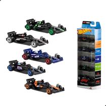 Hot Wheels Fórmula 1 Pack 5 Carros Veículos JGF58