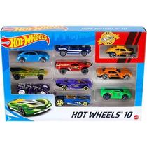 Hot Wheels Kit 10 Carros 1:64 Em Metal Original Mattel