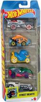 Hot Wheels Kit Com 5 Carrinhos Street Beasts