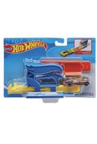 Hot Wheels Lançador Básico Azul Com CarrO - Mattel (27858)