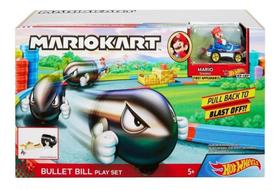 Hot Wheels Lançador Mario Kart Bullet Bill Mattel
