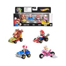 Hot Wheels Mario Kart 4 Pack: Miniaturas Coleção 2023