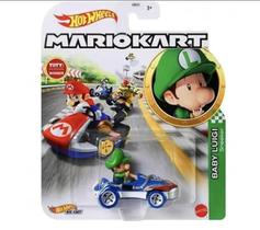 Hot Wheels Mario Kart Carrinhos 1:64 - Mattel - Baby Luigi