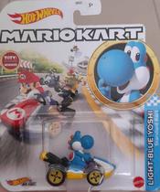 Hot Wheels Mario Kart - Light-Blue Yoshi Stardard Kart