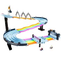Hot Wheels Mario Kart Pista Rainbow Road Track Set - Mattel