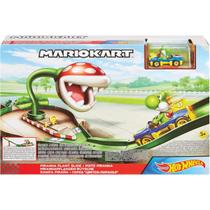 Hot Wheels Mario Kart Planta Piranha Com Veiculo Yoshi Gcp26 - Mattel