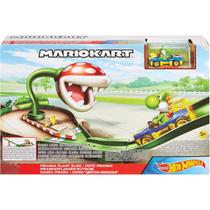 Hot Wheels Mario Kart Planta Piranha Com Veiculo Yoshi Gcp26