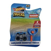 Hot wheels mini lançador monster truck mattel