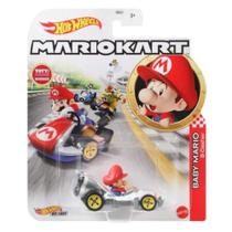 Hot Wheels Mini Veiculo Mario Kart Baby Mario - Mattel