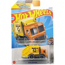 Hot Wheels Miniatura Carrinho Caminhão de Lixo Total Disposa