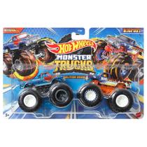 Hot Wheels Monster Truck Pack C/ 2 Carrinhos Mattel FYJ64