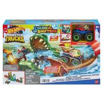 Hot Wheels Monster Trucks Ataque de Crocodilo Faminto HGV14 - MATTEL