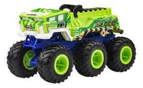 Hot wheels monster trucks - big rigs - 6 rodas - 5 alarm - verde
