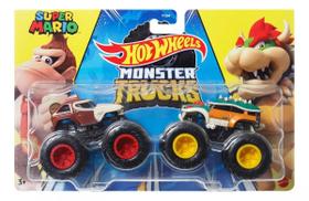 Hot Wheels Monster Trucks Donkey Kong Vs Bowser - Mattel