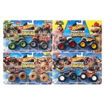 Hot Wheels Monster Trucks Escala 1:64 1 Pack com 2 Carrinhos Sortidos Mattel FYJ64 - 079821 Hot Wheels Monster Trucks Escala 1:64 1 Pack com 2 Carrinhos Sortidos Mattel FYJ64 - 079821