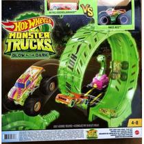 Hot Wheels Monster Trucks Loop Brilha no Escuro - Mattel HBN02