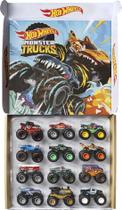 Hot Wheels Monster Trucks - Pacote com 12 Caminhões 1:64 em Metal