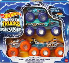 Hot Wheels Monster Trucks Veículo de Brinquedo Energía de Demolição Pacote de Carros