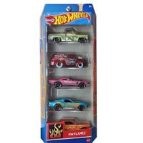 Hot Wheels Pack 5 Carrinhos HW Flames HTV47 Mattel