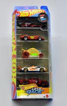 Hot wheels - pack 5 carros - hot wheels lets race - 2025