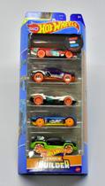 Hot wheels - pack 5 carros - hot wheels track builder