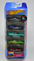 Hot wheels - pack 5 carros - hw drift