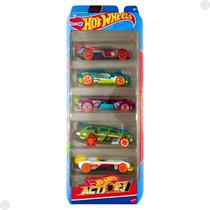 Hot Wheels Pack Com 5 Carrinhos Action Ghp64 - Mattel
